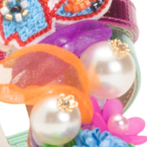 BETSEY JOHNSON Azallia Embellished Block Heel Sandals - Picture 2 of 4